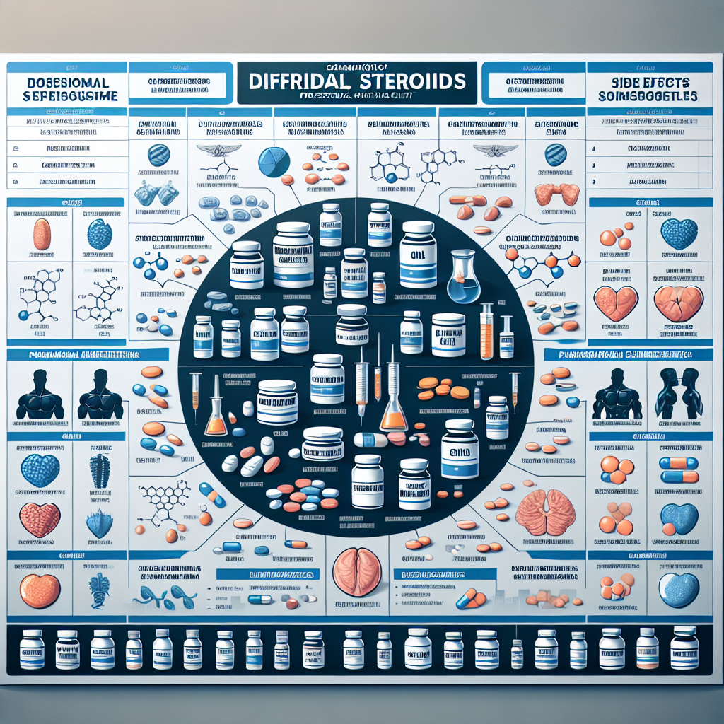 otros esteroides orales: comparativa directa
