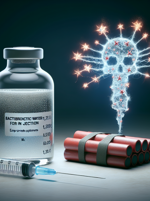 Agua bacteriostática para inyección y mejoras en la explosividad