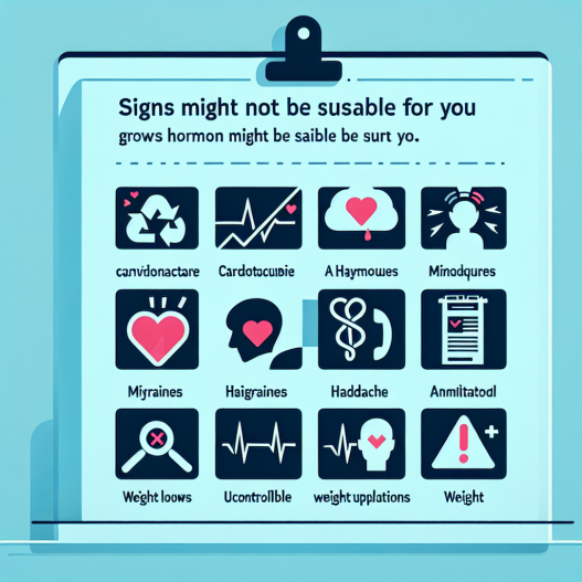 ¿Qué señales indican que Hormona del crecimiento no es para ti?