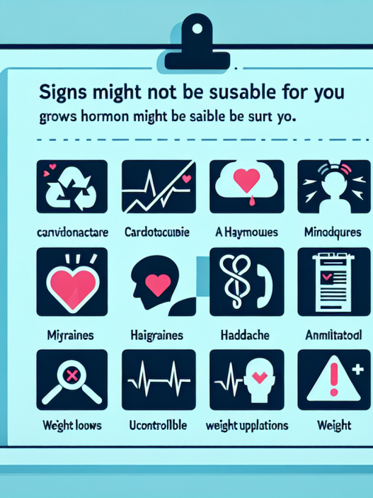 ¿Qué señales indican que Hormona del crecimiento no es para ti?