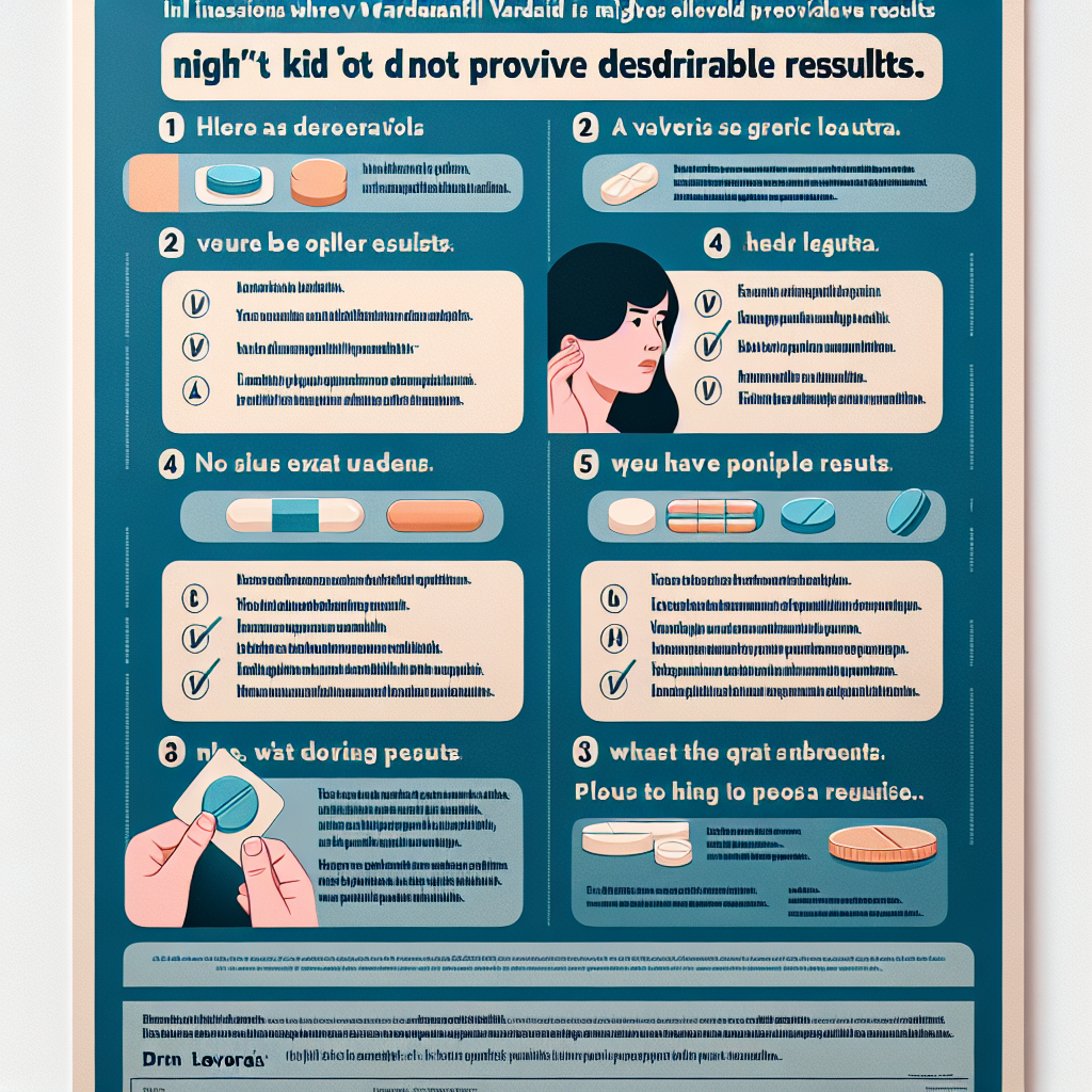 Casos donde Vardenafil (Levitra Generic) no da resultados