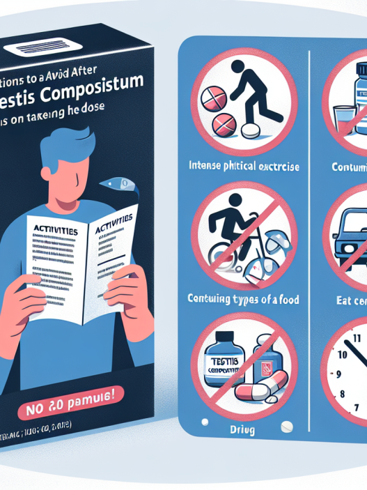 Qué evitar hacer justo después de tomar Testis Compositum