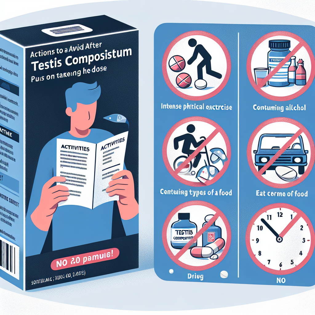 Qué evitar hacer justo después de tomar Testis Compositum