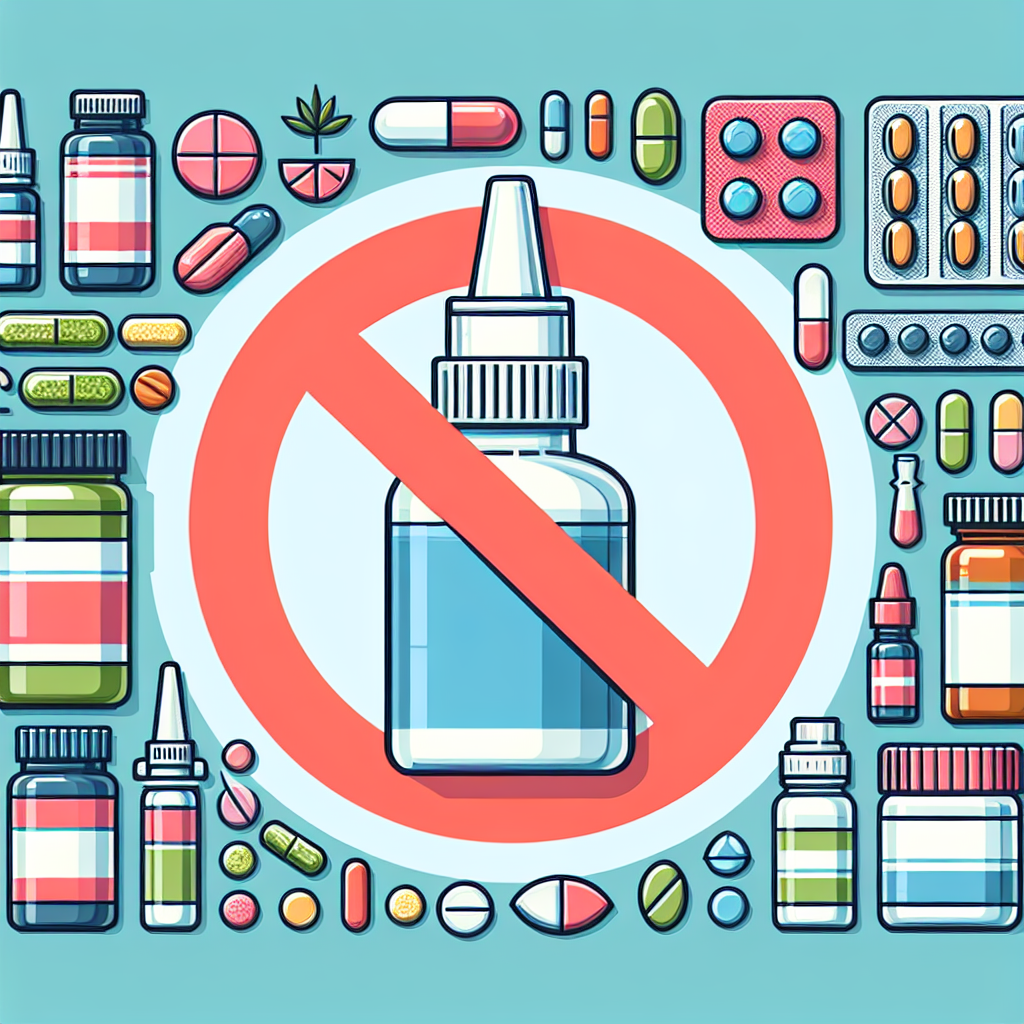 Qué tipo de suplementos no combinan bien con Aerosoles nasales