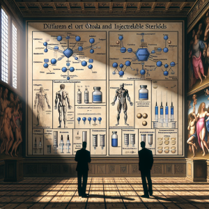 Diferencias entre Esteroides inyectables oral e inyectable