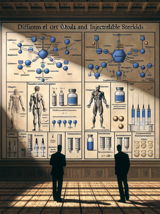 Diferencias entre Esteroides inyectables oral e inyectable